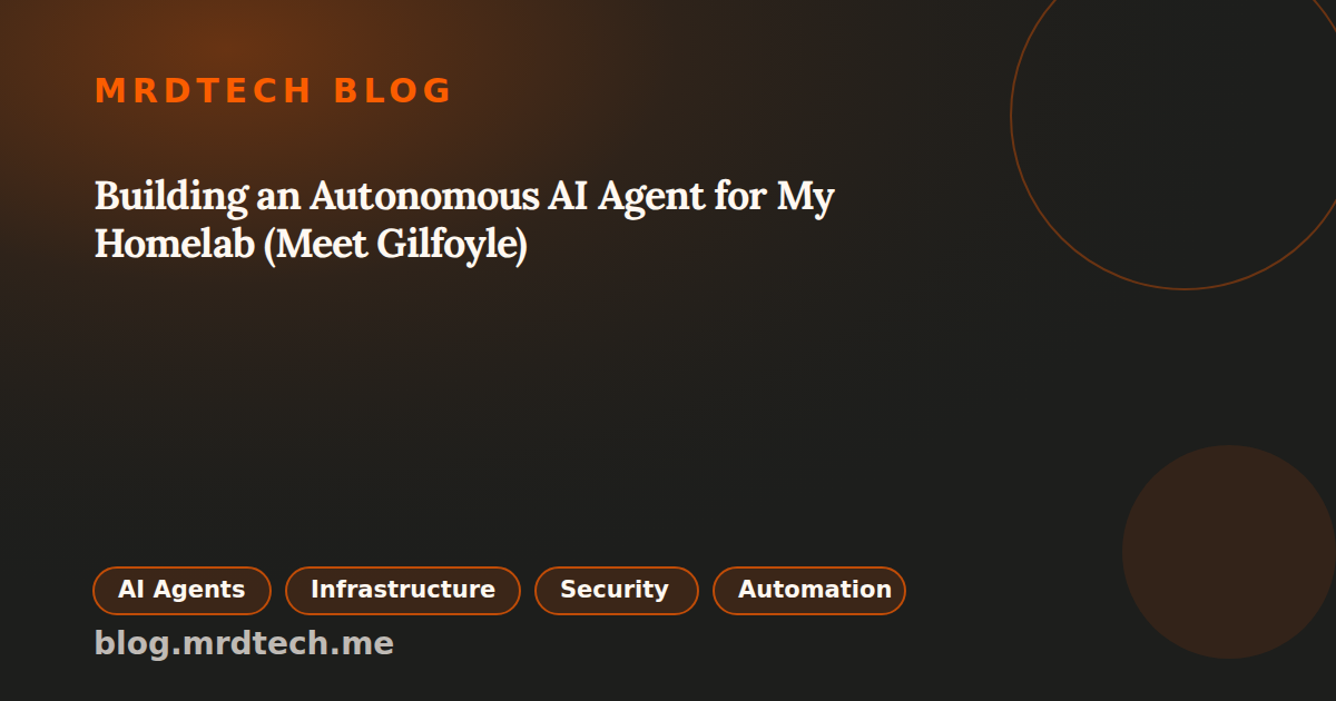 Building an Autonomous AI Agent for My Homelab (Meet Gilfoyle) social preview image